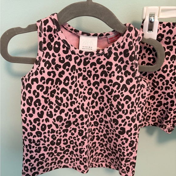 Zara Ribbed Cheetah Print Set - Picture 2 of 6